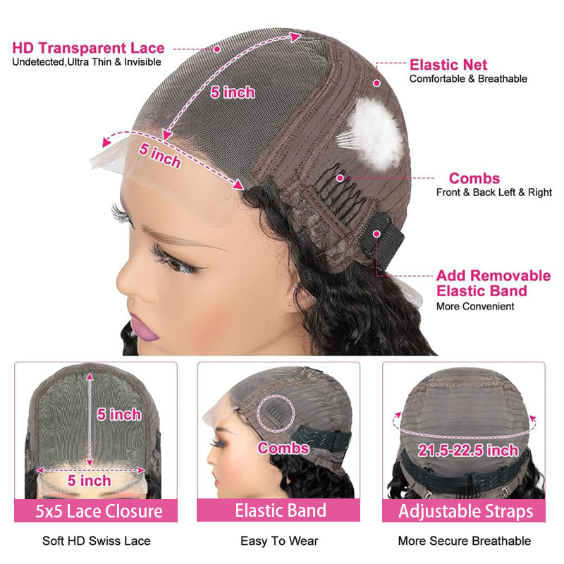 Baba Curl Bob Wig 300% Density 5x5 HD Lace Closure Egg Curl Wig 100% Human Hair Salon-Quality Luxurious
