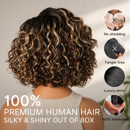 Ready-to-Wear Glueless Curly Bob Wig