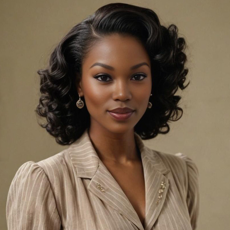 Baba Curl Bob Wig 300% Density 5x5 HD Lace Closure Egg Curl Wig 100% Human Hair Salon-Quality Luxurious