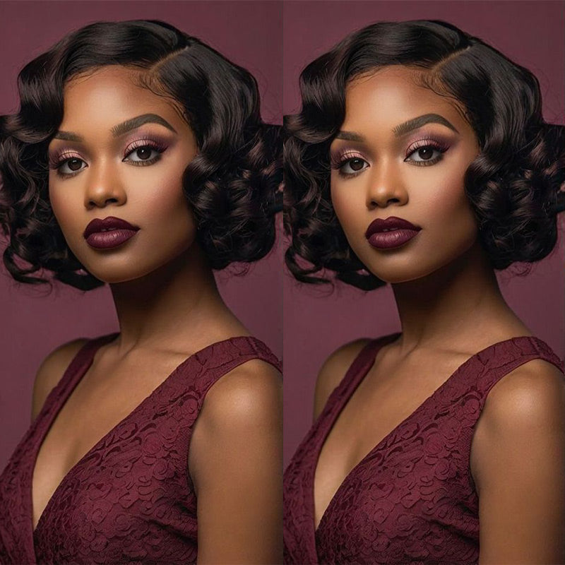 Baba Curl Bob Wig 300% Density 5x5 HD Lace Closure Egg Curl Wig 100% Human Hair Salon-Quality Luxurious