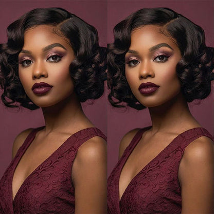Baba Curl Bob Wig 300% Density 5x5 HD Lace Closure Egg Curl Wig 100% Human Hair Salon-Quality Luxurious
