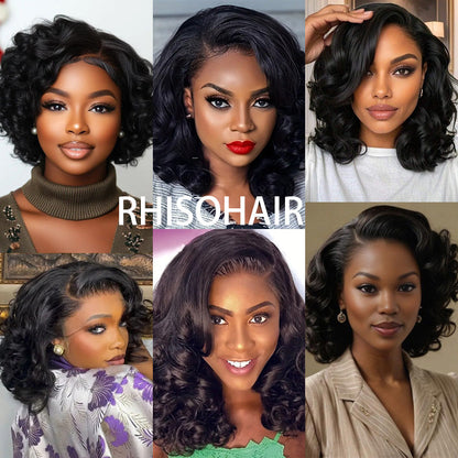 Baba Curl Bob Wig 300% Density 5x5 HD Lace Closure Egg Curl Wig 100% Human Hair Salon-Quality Luxurious