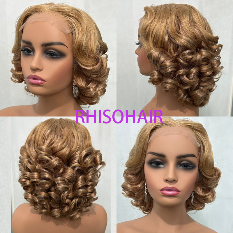 Baba Curl Bob Wig 300% Density 5x5 HD Lace Closure Egg Curl Wig 100% Human Hair Salon-Quality Luxurious