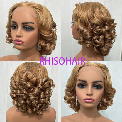 Baba Curl Bob Wig 300% Density 5x5 HD Lace Closure Egg Curl Wig 100% Human Hair Salon-Quality Luxurious